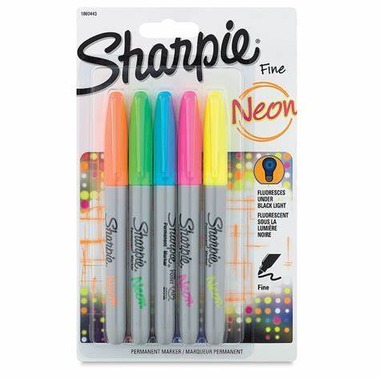 [SANEON5] Sharpie Neon Fluorescent Markers #1860443 (Sold Singular)