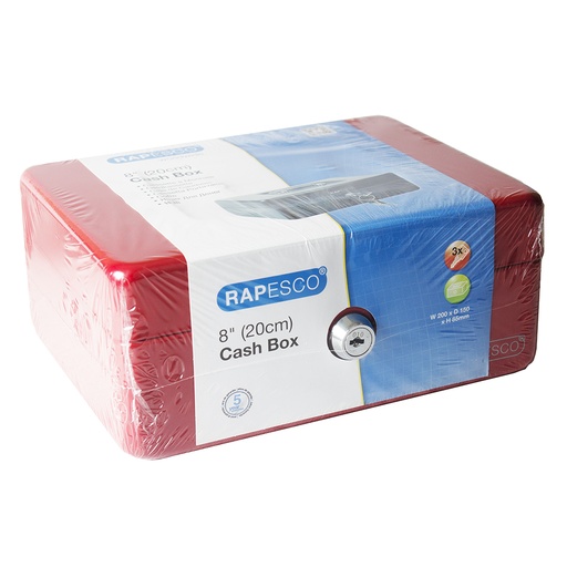 [SDCB08RD] Cash Box 8" RED #SB0008R1
