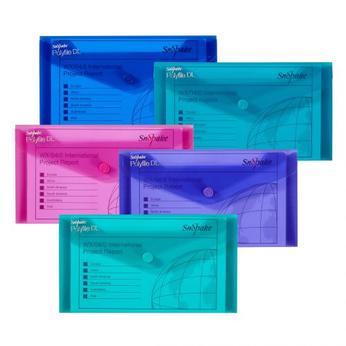 [SE10742] SNOPAKE Polyfile A3 Assorted Colors - (5/pk)