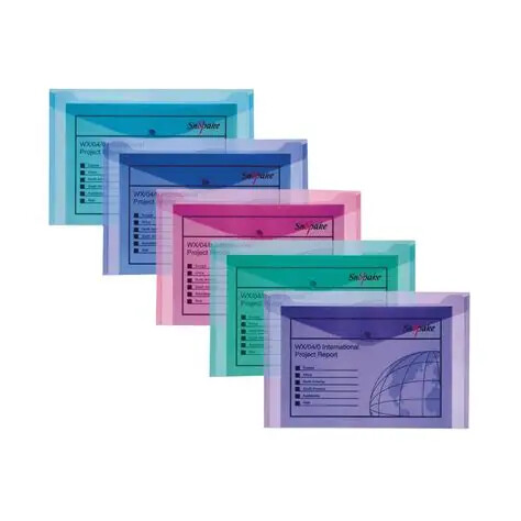[SE11395] SNOPAKE Polyfile A5 Assorted Colors  (Singular) - (5/pk)