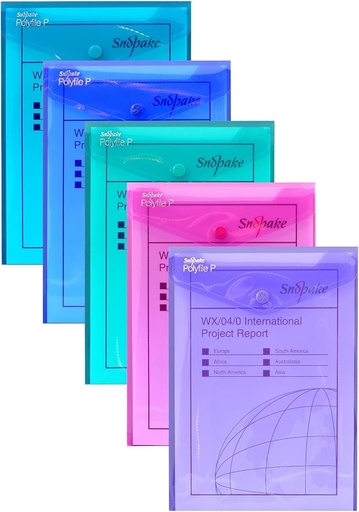[SE13274] SNOPAKE Polyfile P A5 ELECTRA Colors (Singular) - (5/pk)