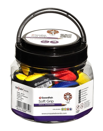 [SE40179] Swordfish Sharpener Soft Grip Single Hole - (36/Tub)
