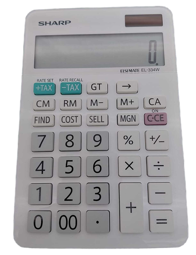 [SHEL334WB] SHARP EL-334W 12-Digit Desktop Calculator