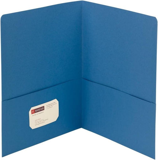 [SMPORTBL] Smead Twin Pocket Light Blue Portfolio