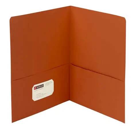 [SMPORTOR] Smead Twin Pocket Orange Portfolio