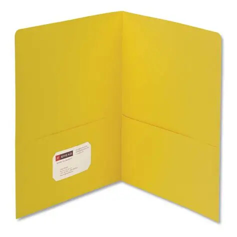 [SMPORTYL] Smead Twin Pocket Yellow Portfolio