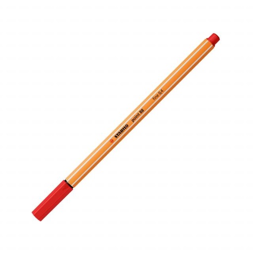 [SS8840RD] Stabilo POINT 88 Fineliner RED 0.4mm - (10/bx)