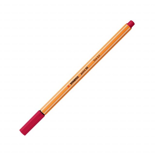 [SS8850RC] Stabilo POINT 88 Fineliner RED CRIMSON 0.4mm - (10/bx)