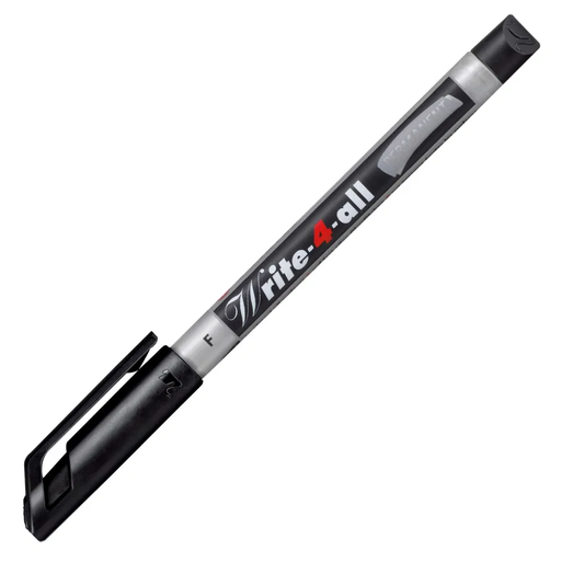 [SSWRITBK] WRITE-4-ALL Marker Pen BLACK FINE #156/46