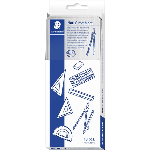 [STMATHST] Noris Math 10pc #55710 Set In Tin  - (12/ctn)