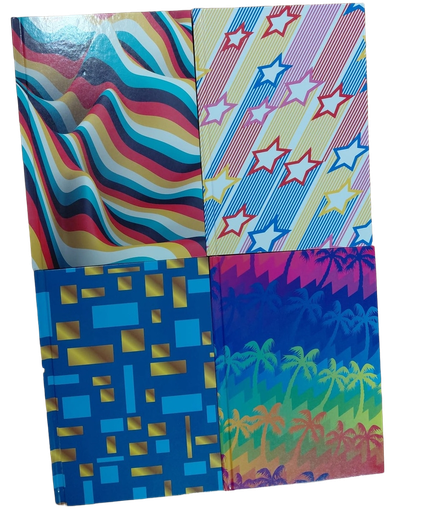 [TS301651] Notebooks FASHION A5 Hard Cover 72pg Asst.