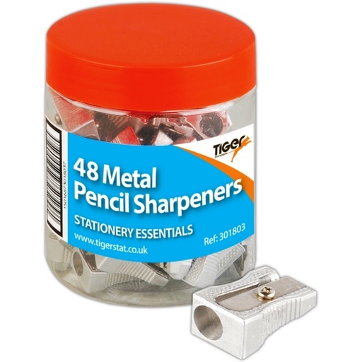 [TS301803] Tiger Sharpener METAL 1 Hole (Singular) - (48/Tub)