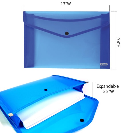 [BZ3105] Bazic Document Holder V-Flap L/S/A4 - (24/bx)