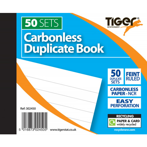 [TS302450] Feint Ruled Duplicate 4 x 5" Carbonless