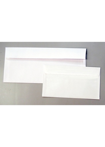 [JDWH0409] White Envelopes 4 1/8x9 1/2" GUMMED Sold 25pk