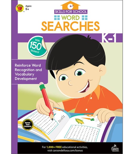 [CD705317] Wordsearch Activity Book Grade K-1