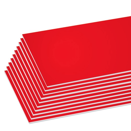 [BZ590] Bazic Foam Core RED 20x30" Board