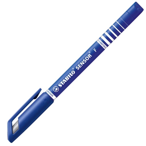 [SSSENSBL] Stabilo SENSOR Fineliner BLUE #189/41 0.3mm Pen (Each) - (10/bx)