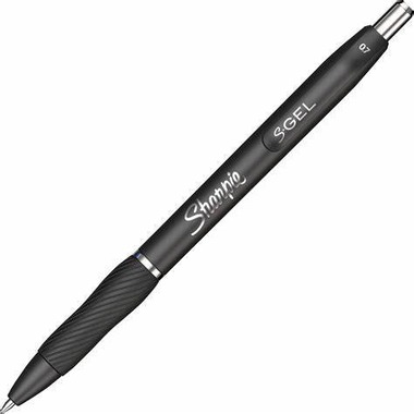 [SASGELBM] Sharpie S-Gel #2096159 BLACK Medium 0.7mm Retractable Pen - (12/bx)