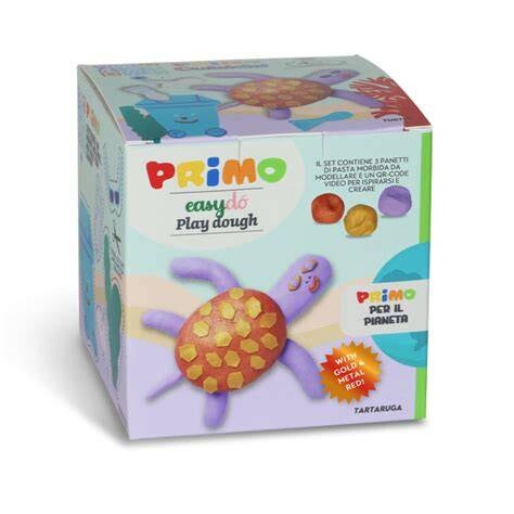 [PR2992D2] Primo Play Dough TURTLE #2992CD2 Creative Cube 3Cols - (12/ctn)