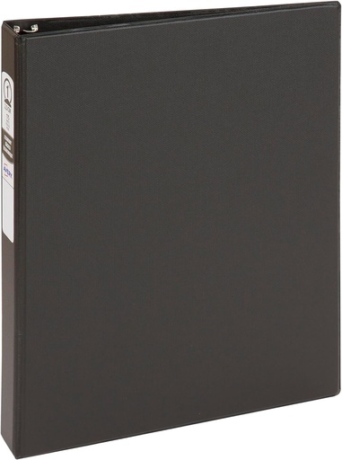 [ATRB01BK] 3 Ring Binder 1" BLACK L/S