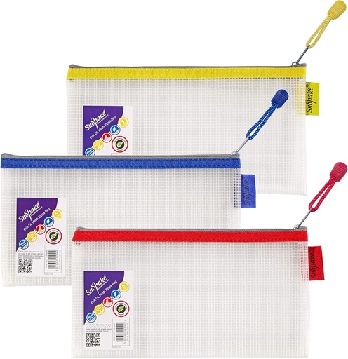 [SE15879] Snopake DL Heavy Duty EVA Mesh Zippa-Bag (Singular) - (3/Pack)