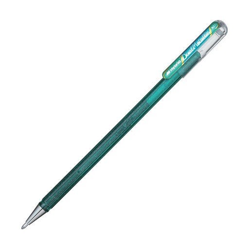 [PEK110DD] Pentel Hybrid Dual Metallic Green/Metallic Blue 1.0mm Gel Roller Pen