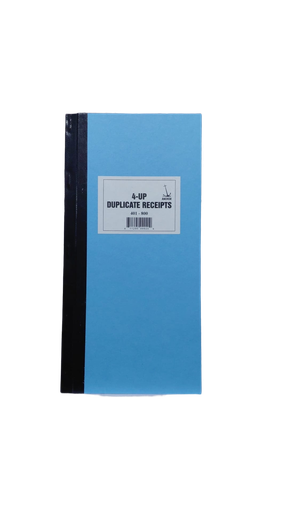 [BXRECE48] Receipt Book #400-800 Blue 4pg Duplicate