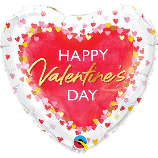[SD20948Q] Qualatex 18" Water Colour Hearts Balloon