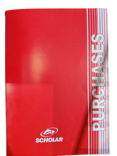 [OAPURCBK] Scholar Purchases Soft Cover Accounts Book  -  (12/pk -72/ctn)