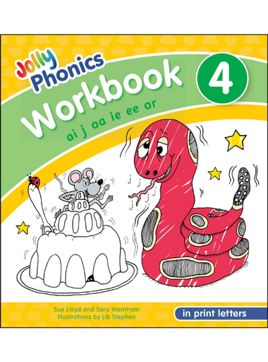 [JL6789] Jolly Phonics Workbook 4 (In Print Letters)