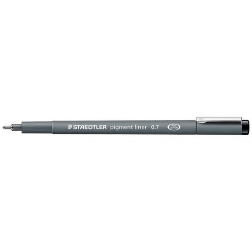 [STPL07BK] Staedtler Pigment Liner 0.7mm Black #308 07-9