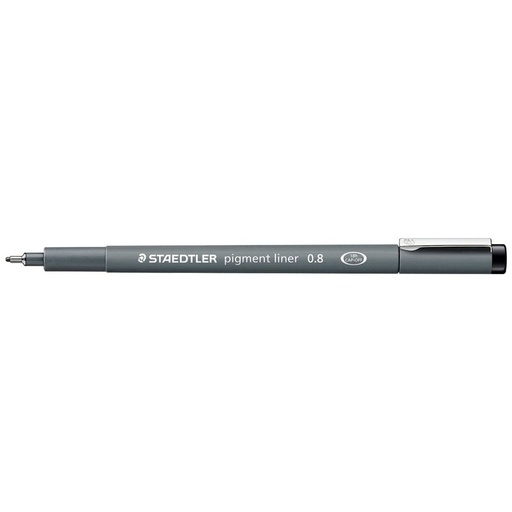 [STPL08BK] Staedtler Pigment Liner 0.8mm Black #308 08-9