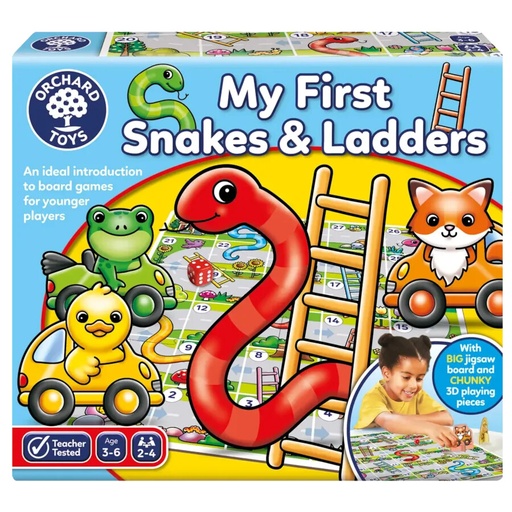 [OR120] My First Snakes & Ladders Board Game 3-6yrs