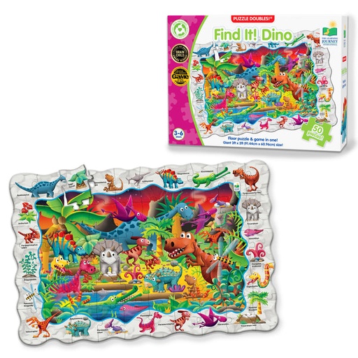 [LJ719855] Puzzle Doubles! Find It - Dinosaurs 50pc 3+