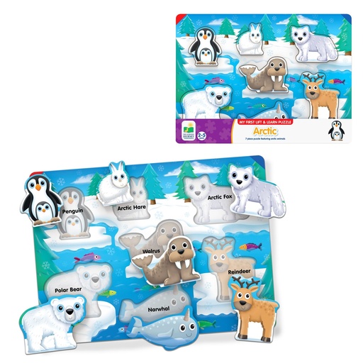 [LJ285299] My First Lift & Learn Puzzle - Arctic 7pc 2+