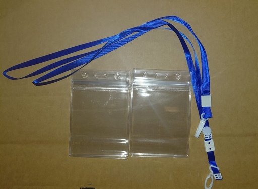 [RCB002] Name Badge VERTICAL w/String & Clip T2566 