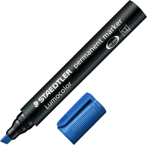 [STPIGMBL] Staedtler #350-3 BLUE Perm Marker (Single) - (10/bx)