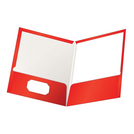 [ESPORTRD] Twin Pocket Showfolio RED LAMINATED #51711 L/S - Sold Singular - (25/bx)