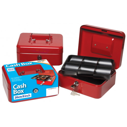 [TS301629] Cash Box 8" RED - Tiger