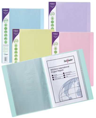 [SE15920] Snopake GRS Reborn Display Book A4 24pkt Pastel Asst.