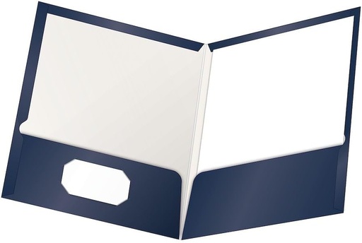 [ESPORTNB] Twin Pocket Showfolio NAVY BLUE LAMINATED #51743 - Sold Singular- (25/bx)
