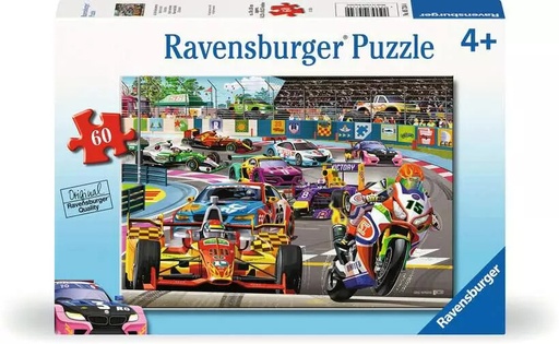 [RU5734] Racetrack Rally 60pc Puzzle 4+