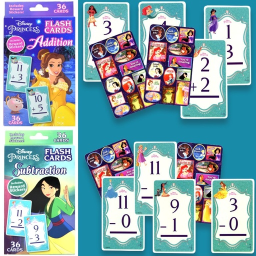 [UPFCRDPC] 51203* PRINCESS 2T Flash Cards Asst.