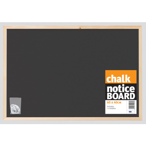 [TSC836] Chalk Notice Board 60x40cm w/Frame - (20/ctn)