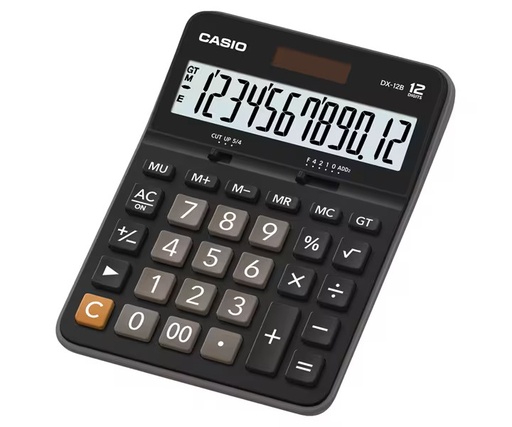 [KTDX12BB] Casio Desktop 12 Digit Black #DX-12B-BK Calculator