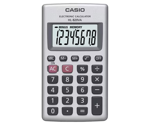 [KTHL820V] Casio Portable 8 Digit #HL-820VA Calculator