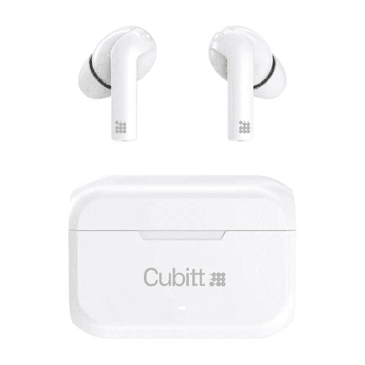 [KTCTEG27] Cubitt Wireless WHITE Earbuds #CTEG2-7 Gen 2 w/Case