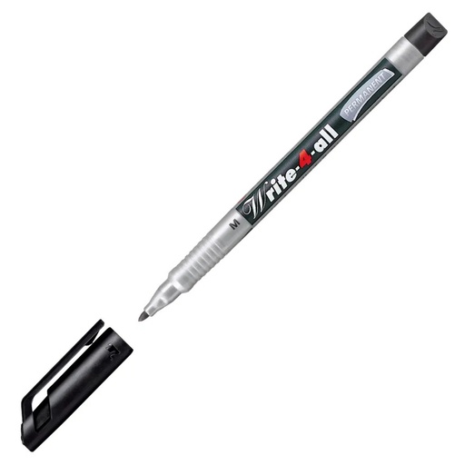 [SSMARKBK] Stabilo Mark-4-All BLACK #653-46 Permanent Marker Chisel