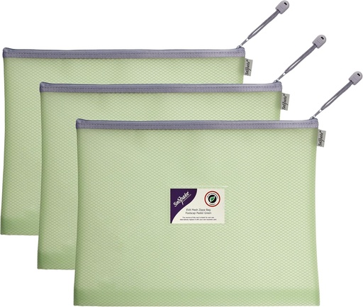 [SE15905] Snopake EVA Zippa Bag F/S Pastel Green (Singular) - (3/pk)